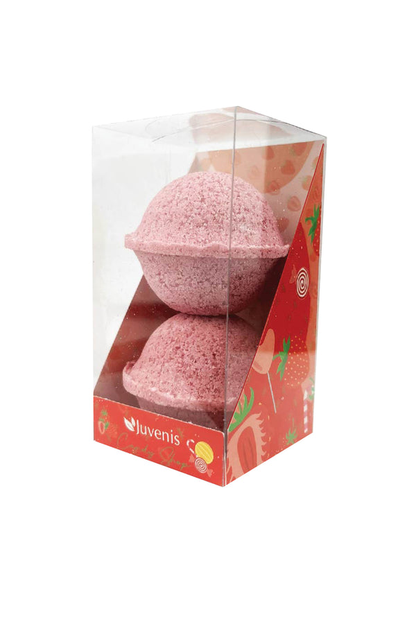 Candy Shop Series Strawberry Bath Bomb 2x50gr